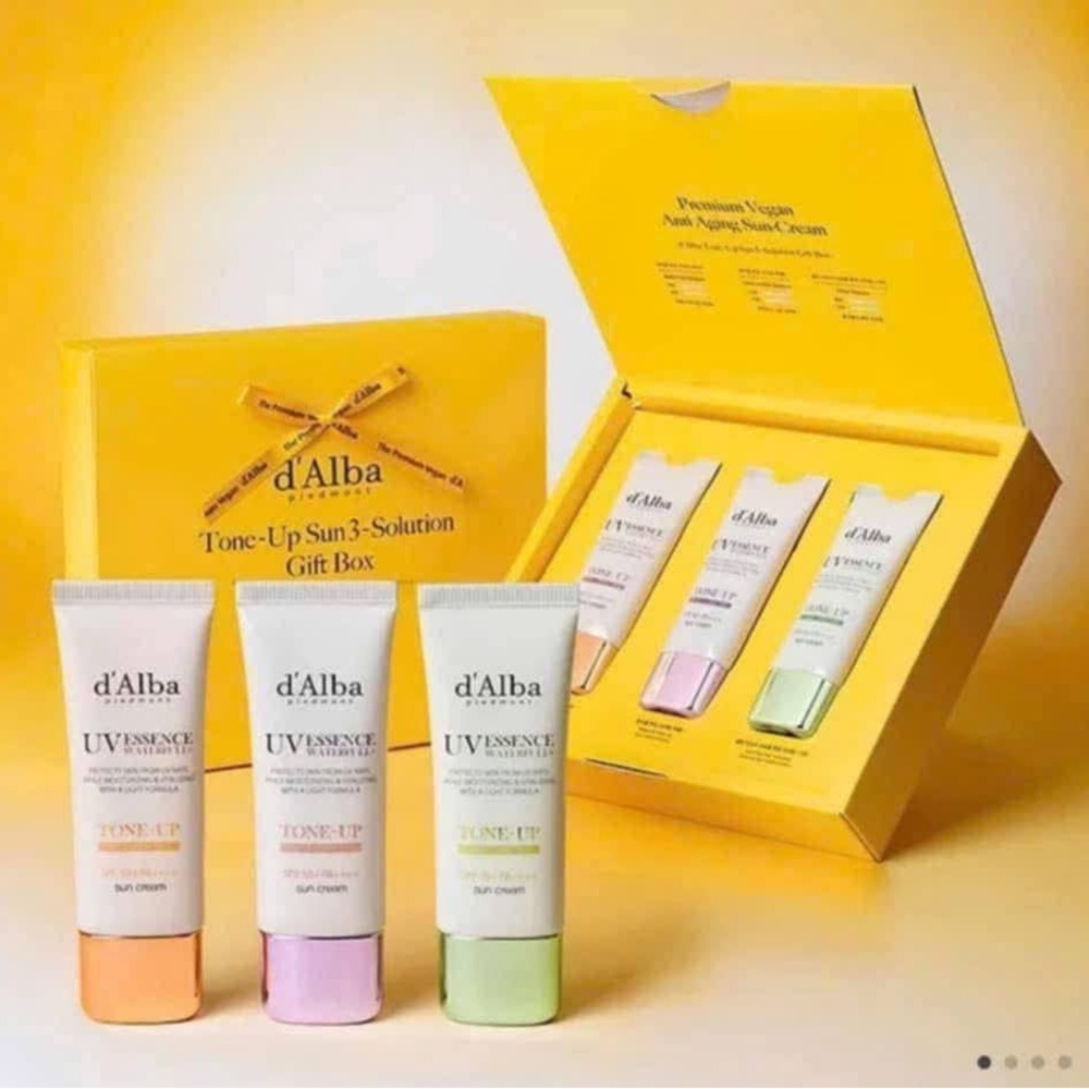 d'Alba Tone-Up Sun 3 Solution Gift Set ( FULL-SIZE)